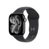 Apple Watch Series 11 GPS + Cellular 42mm Jet Black Aluminium Case with Black Sport Band - S/M (MF834ZR/A)