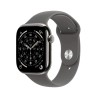 Apple Watch Series 11 GPS + Cellular 46mm Natural Titanium Case with Stone Grey Sport Band - S/M (MFCW4ZR/A)