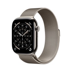 Apple Watch Series 11 GPS + Cellular 46mm Natural Titanium Case with Natural Milanese Loop - S/M (MFCY4ZR/A)
