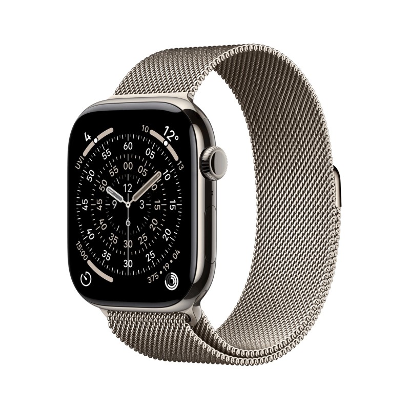 Apple Watch Series 11 GPS + Cellular 46mm Natural Titanium Case with Natural Milanese Loop - S/M (MFCY4ZR/A)