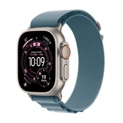 Apple Watch Ultra 3 Titanium Cellular 49mm Natur (Alpine Loop hellblau) Large (MEWP4QF/A)