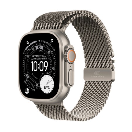 Apple Watch Ultra 3 Titanium Cellular 49mm Natur (Milanaise Titan natur) Small (MEWW4QF/A)