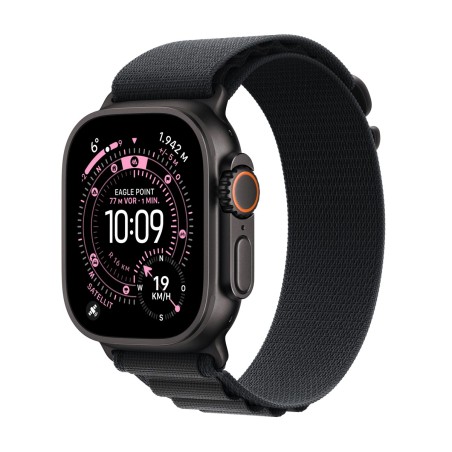 Apple Watch Ultra 3 Titanium Cellular 49mm Schwarz (Alpine Loop schwarz) Small (MF0Q4QF/A)