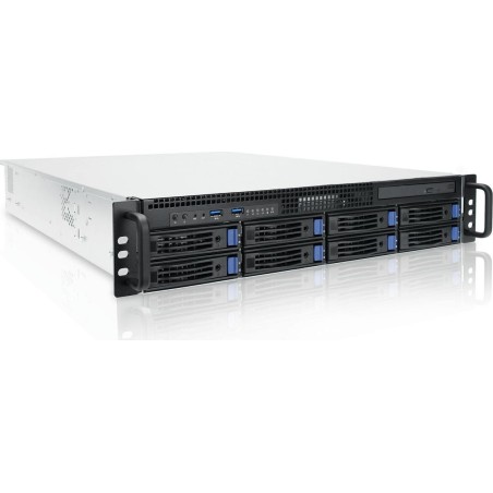 Ernitec 2U 8 Bay Server - Xeon 6357P, 2x1GbE, IPMI, TPM, 2x800W, WinServ 2025 STD (SR-2X58R-HW-WS)
