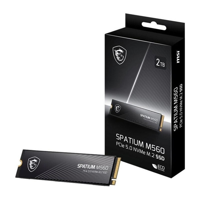 MSI Spatium M560 PCIE 5.0 NVME M.2 2 TB PCI Express 5.0 3D NAND (S78-440Q940-P83)