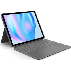 Logitech Combo Touch - Tastatur und Foliohülle - mit Trackpad - hintergrundbeleuchtet - Apple Smart connector - QWERTY - Nordis