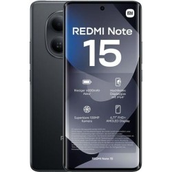 Xiaomi Redmi Note 15 5G Smartphone - 8GB RAM 256GB Black Dual SIM