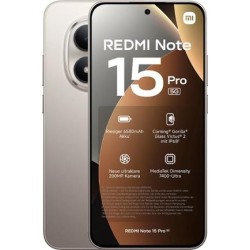 Xiaomi Smartphone Redmi Note 15 Pro 5G 256GB, 8GB RAM, 6,83" AMOLED, 200MP, Titan (MZB0LZLEU)