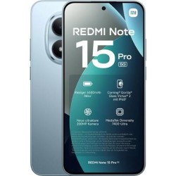 Xiaomi Redmi Note 15 Pro 5G Smartphone - 256GB, 8GB RAM, 6.83" AMOLED, Glacier Blue