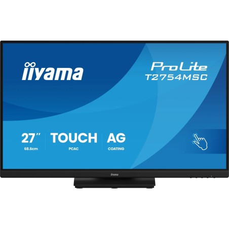 iiyama ProLite T2754MSC-B2AG LED-Monitor 68,6 cm (27") Full HD HDMI/VGA/USB Schwarz (T2754MSC-B2AG)