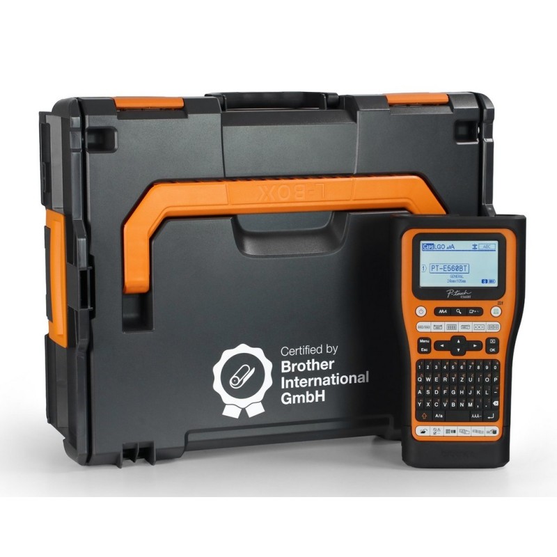 Brother P-touch E560BT Handheld Beschrifter mit Systemkoffer (PTE560BTVPG5)
