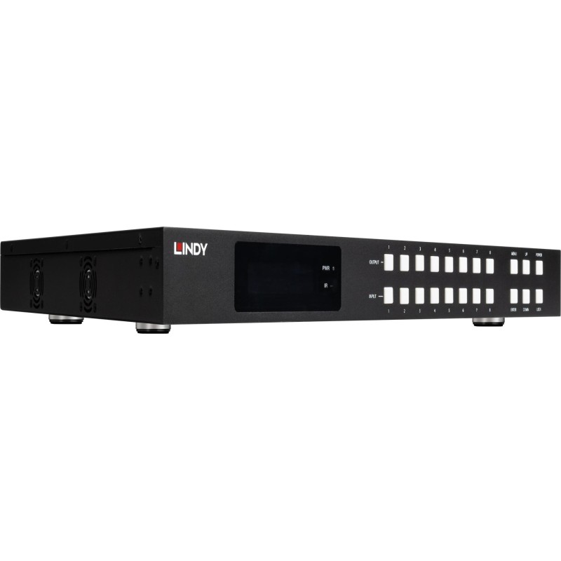 LINDY 8x8 HDMI 4K60 Seamless Multi-View Matrix mit Video Wall Scaling (38434)