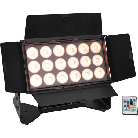 EUROLITE AKKU Multiflood IP 18x10W RGBW Wash CRMX IP65 LED Bühnenfluter