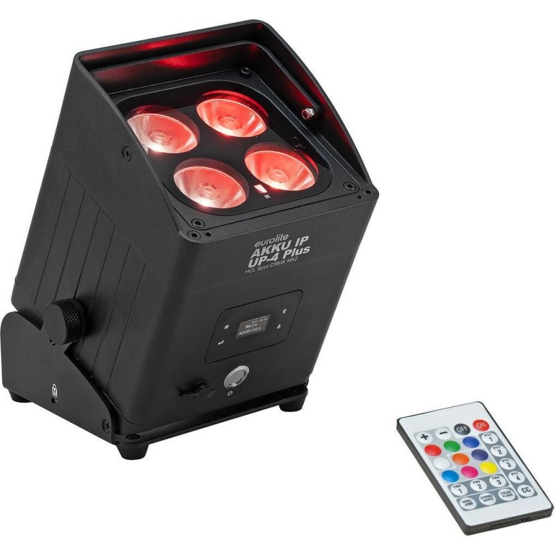 EUROLITE AKKU IP UP-4 Plus HCL Spot CRMX MK2 IP65 4x10W RGBWA/UV Akku 13,5h