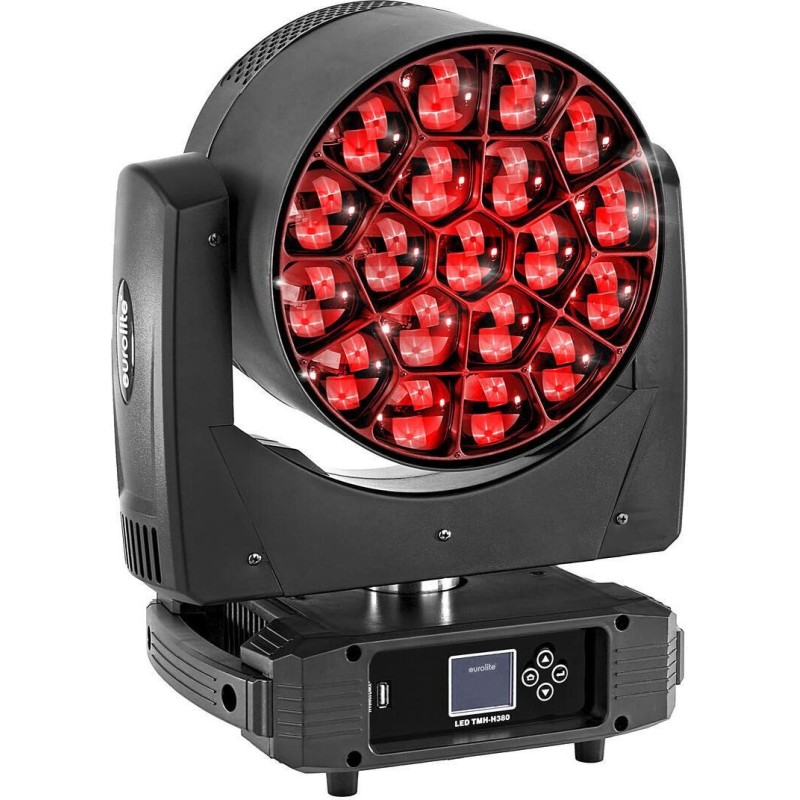 EUROLITE LED TMH-H380 Beam/Wash/Flowereffekt Moving Head 19x20W RGBL Zoom