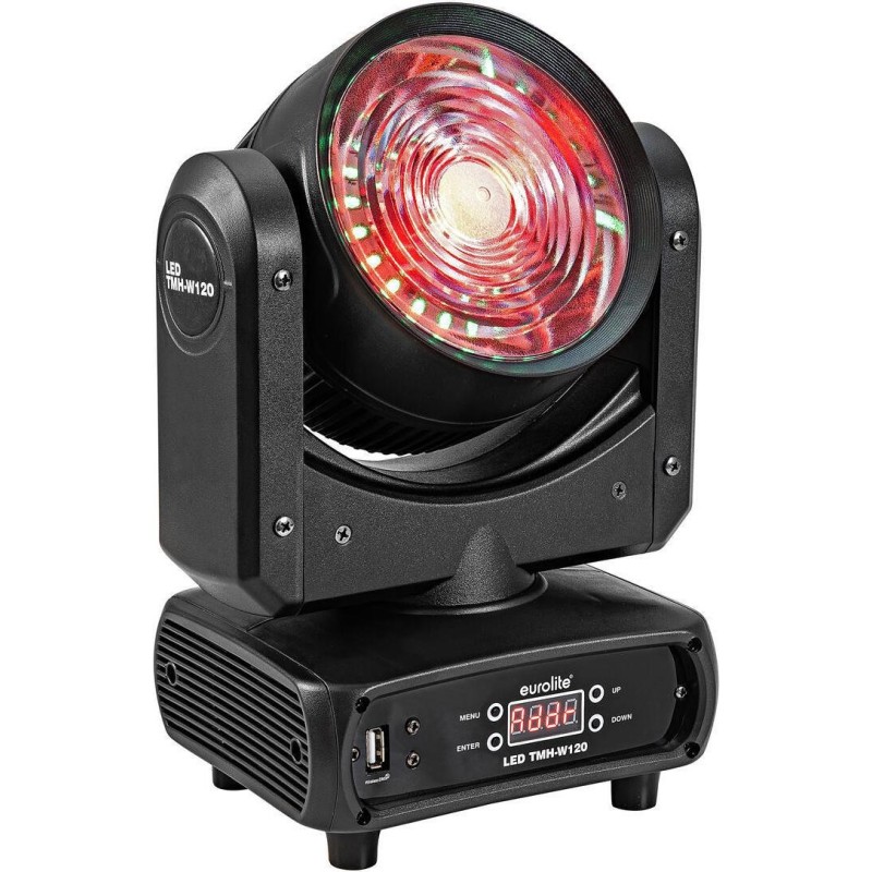 EUROLITE LED TMH-W120 Hypno Moving-Head Wash 120W RGB/WW COB LED Bühnenbeleuchtung