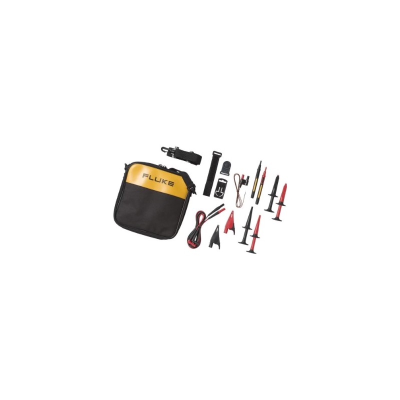 Fluke TLK289 Sicherheits-Messleitungs-Set Abgreifklemmen, Stecker 4 mm, Prüfspitze Stecker 4 mm Rot, Schwarz 1 St. (3092521)