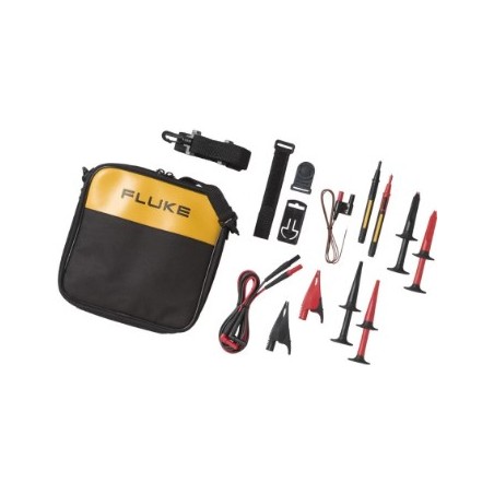 Fluke TLK289 Sicherheits-Messleitungs-Set Abgreifklemmen, Stecker 4 mm, Prüfspitze Stecker 4 mm Rot, Schwarz 1 St. (3092521)