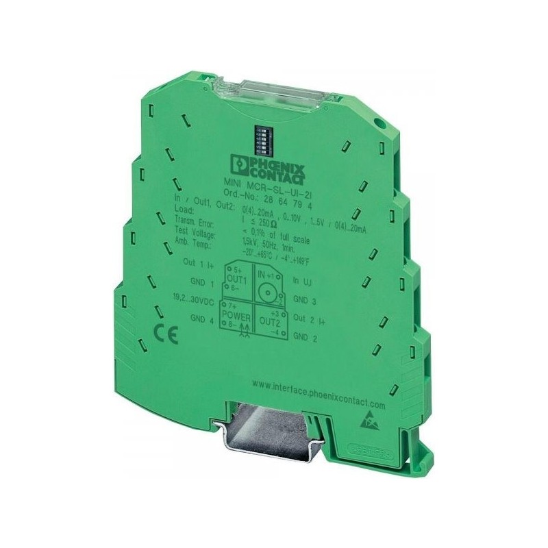 Phoenix Contact Konfigurierbarer Signalverdoppler MINI MCR-SL-UI-2I-NC Hersteller-Nummer 2864176 Inh (2864176)