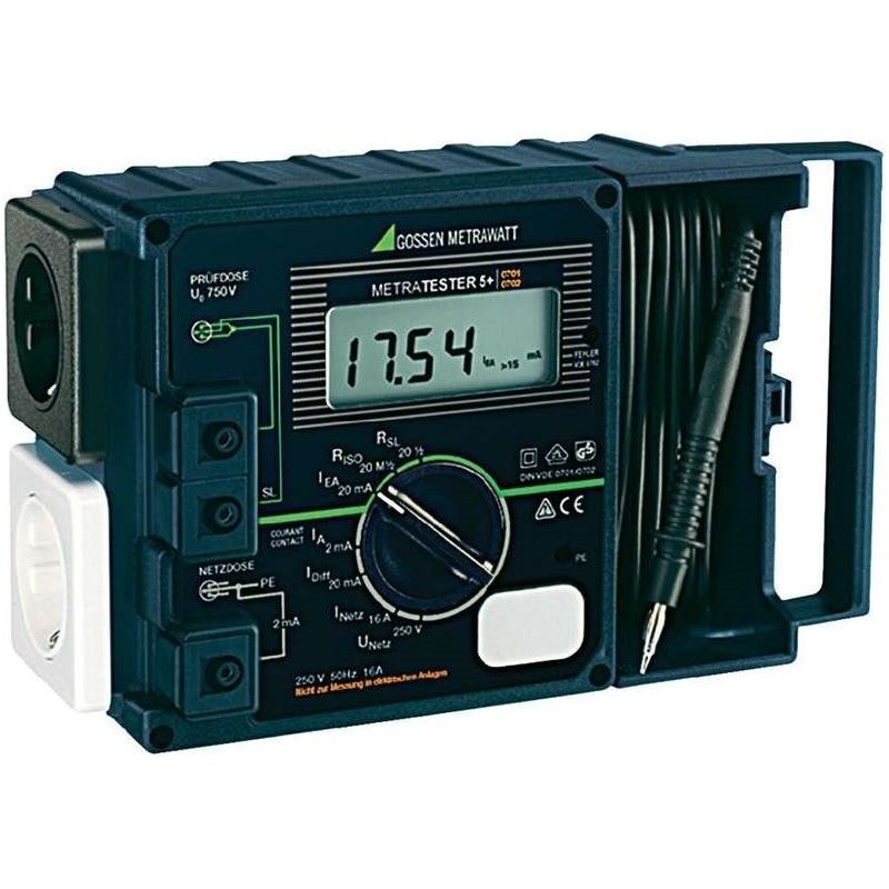 GOSSEN METRAWATT METRATESTER 5+ VDE-Prüfgerät DIN VDE 0701 Teil 1 - 240, DIN VDE 0702. (M 700 D)