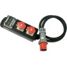 AS Schwabe 60807 Vollgummi-Verteiler-Leiste S 11 63 A 63 A 1 CEE-Stecker 63 A, 5polig 400 V IP44 (60807)