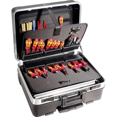 B & W International Werkzeugkoffer go modul - mit Rollen 120.04/M Abmessungen: (B x H x T) 515 x 440 x 255 mm ABS (120.04/M)
