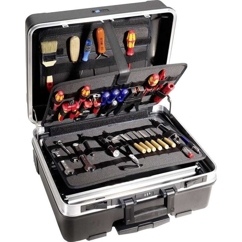 B&W tool.case go - Hartschalentasche für Werkzeuge - robustes Aluminium - Schwarz