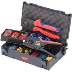 Knipex 97 90 22 Crimp-Sortiment für Kabelverbinder 97 90 22 285tlg. Geeignet für Isolierte Kabelschuhe und Verbi (97 90 22)