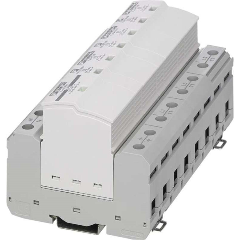 Phoenix Contact 2905470 Blitzstrom- / Überspannungsableiterkombination Typ 1+2/ FLT-SEC-T1+T2-3S-350/25-FM IP20 (2905470)