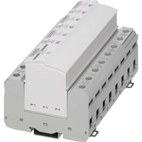 Phoenix Contact 2905470 Blitzstrom- / Überspannungsableiterkombination Typ 1+2/ FLT-SEC-T1+T2-3S-350/25-FM IP20 (2905470)