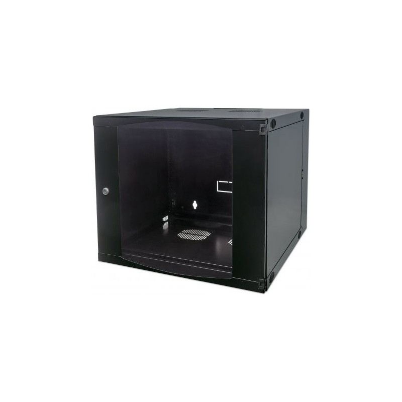 Intellinet Double Section - Wandschrank - Schwarz, RAL 7021 - 15U - 48,3 cm (19") (713887)