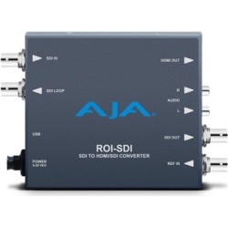 AJA ROI-SDI - 0 - 40 C - -40 - 60 C - 10 - 90% - 146,43 x 102,108 x 22,86 mm - 100 - 240 (ROI-SDI)