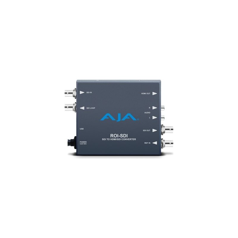 AJA ROI-SDI - 0 - 40 C - -40 - 60 C - 10 - 90% - 146,43 x 102,108 x 22,86 mm - 100 - 240 (ROI-SDI)