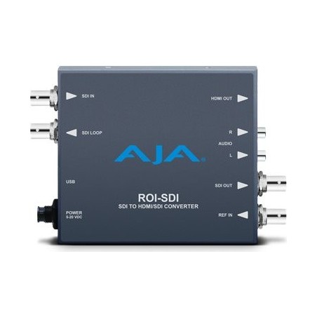 AJA ROI-SDI - 0 - 40 C - -40 - 60 C - 10 - 90% - 146,43 x 102,108 x 22,86 mm - 100 - 240 (ROI-SDI)