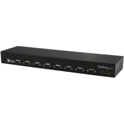StarTech.com 8 Port USB auf Seriell Adapter Hub - USB auf RS232 Port Adapter mit Daisy Chain - Rackmontierbar - Serieller Adapt