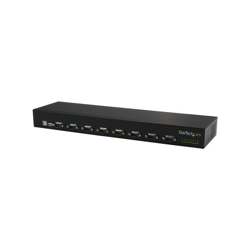 StarTech.com 8 Port USB auf Seriell Adapter Hub - USB auf RS232 Port Adapter mit Daisy Chain - Rackmontierbar - Serieller Adapt