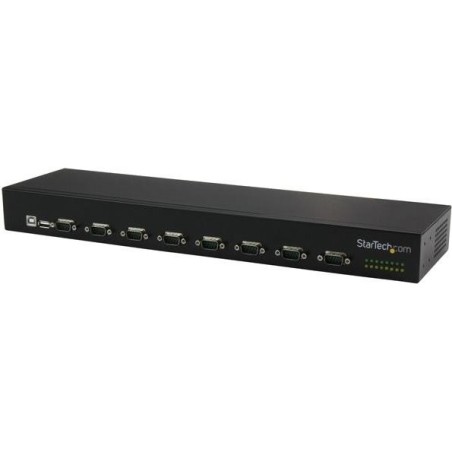StarTech.com 8 Port USB auf Seriell Adapter Hub - USB auf RS232 Port Adapter mit Daisy Chain - Rackmontierbar - Serieller Adapt