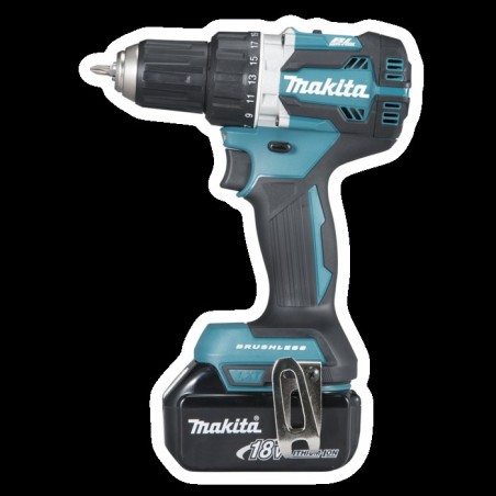 Makita DDF484RTJ - Bohrer/Schrauber - schnurlos - 2 Geschwindigkeiten - Bohrfutterschlüssel 13 mm - 54 N m - 2 Akkus - 18 V