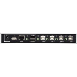 ATEN CS724KM USB Boundless KM Switch - Schalter Tastatur/Maus/USB/Audio - 4 x Tastatur/Maus/USB/Audio - 1 lokaler Benutzer - De