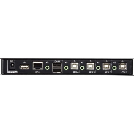 ATEN CS724KM USB Boundless KM Switch - Schalter Tastatur/Maus/USB/Audio - 4 x Tastatur/Maus/USB/Audio - 1 lokaler Benutzer - De