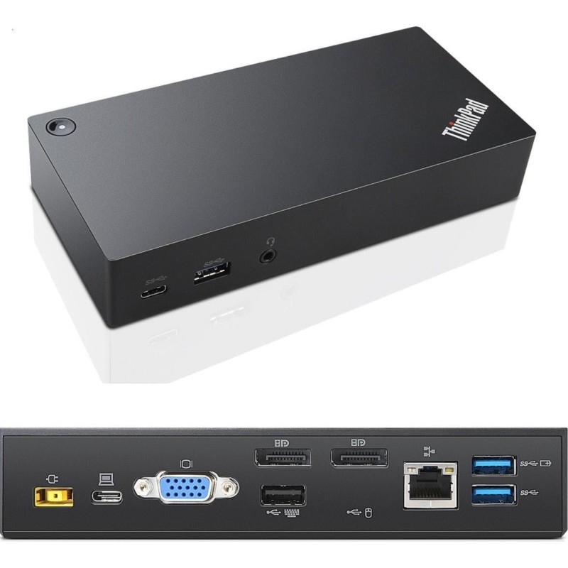 Lenovo ThinkPad USB-C Dock - Dockingstation - USB-C - VGA, 2 x DP - 1GbE - FRU (03X7194)