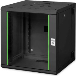 DIGITUS Professional Unique DN-19 12-U-3-SW - Schrank - Netzwerkschrank - geeignet für Wandmontage - Schwarz, RAL 9005 - 12U -
