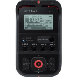 Roland R-07-BK Digitaler Audiorekorder 24 Bit 96 kHz Schwarz (R-07-BK)