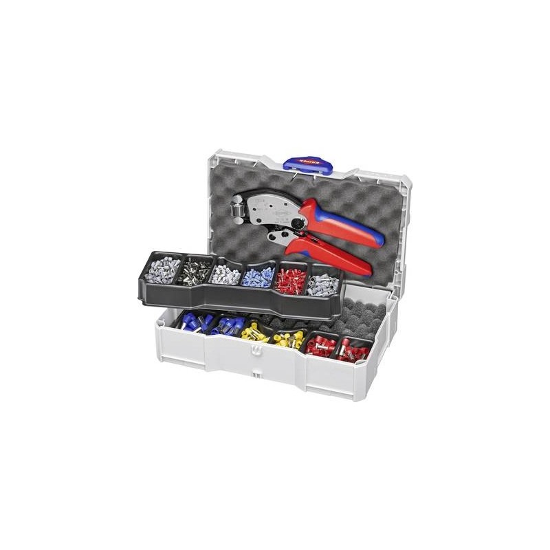 Knipex Twistor 16 97 90 13 Crimp-Set Aderendhülsen 0.14 bis 16 mm²