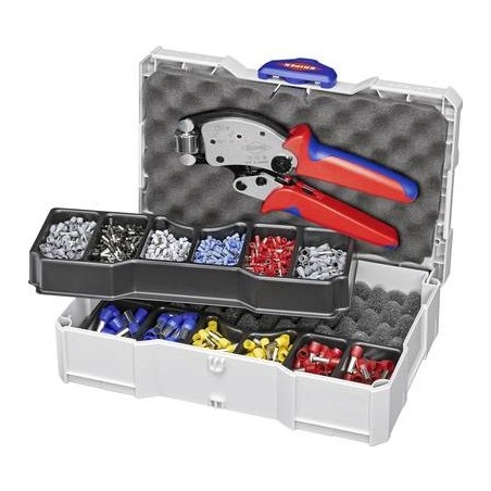 Knipex Twistor 16 97 90 13 Crimp-Set Aderendhülsen 0.14 bis 16 mm²