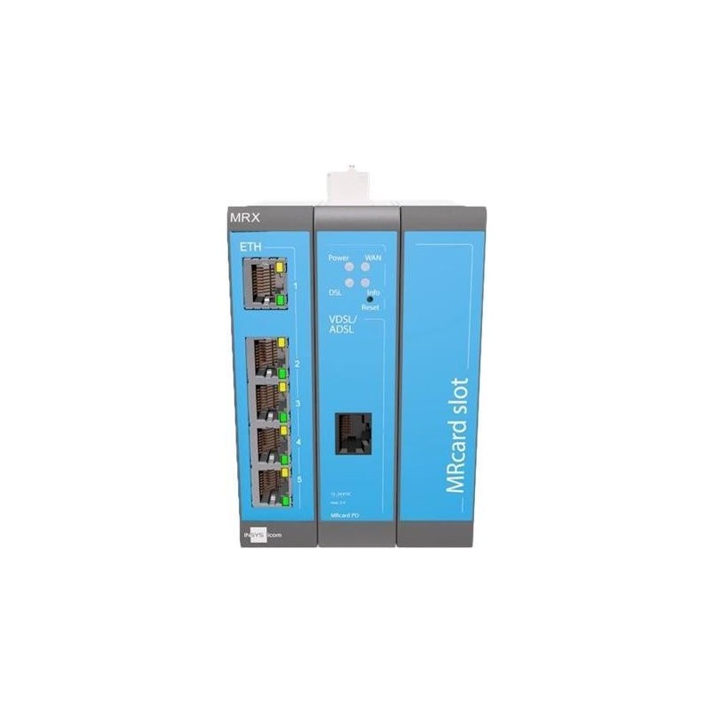 Insys icom MRX3 DSL-B - mod. xDSL-Router - Ethernet-WAN - Schnelles Ethernet - Blau - Grau (10019437)