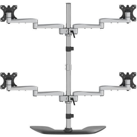 StarTech.com ARMQUADSS Monitorhalterung fur vier Bildschirme (fur bis zu 81,30cm (32") VESA-Monitore, beweglich, Stahl & Alumin