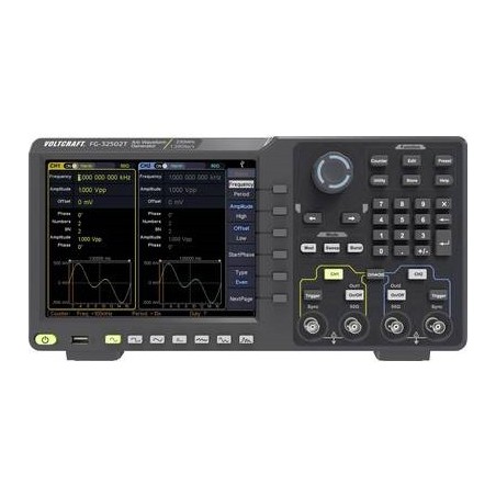 VOLTCRAFT FG-32502T Funktionsgenerator netzbetrieben 1 µHz - 250 MHz 2-Kanal Arbiträr, Rauschen, Puls, Rechteck, Sinus, Dreieck