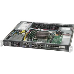 Super Micro Supermicro SC513 BTQC-350B - Rack-Montage - 1U - Erweitertes ATX - SATA/SAS - Hot-Swap 350 Watt - Schwarz - USB/VGA
