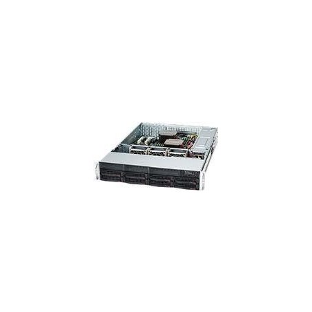 Super Micro Supermicro SC825 TQC-R802LPB - Rack-Montage 2U - enhanced E-ATX - SATA/SAS - Hot-Swap 800 Watt - Schwarz (CSE-825TQ